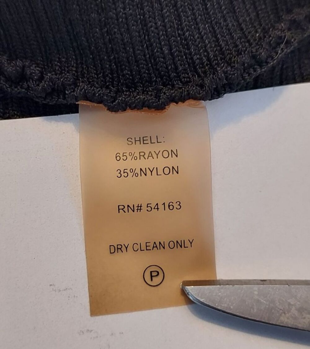 Ivanka Trump Solid Black Ribbed Textured Shirt Top size XL Minimalist Stretch - Picture 9 of 13